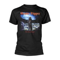 Grave Digger the Men T-Shirt Black L, 100% Cotton, Regular - Large