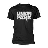 Linkin Park Official T Shirt Black Logo 'minutes To Midnight' Album L - Large