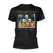 Demons & Wizards T Shirt Midas Disease Band Logo Official Mens Black M - Medium