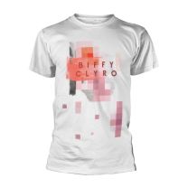 Biffy Clyro Men's Multi Pixel T-Shirt White - Small