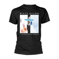 Biffy Clyro T Shirt A Celebration of Endings Band Logo Official Mens Black Small - Small