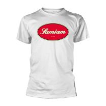 Samiam T Shirt Oval Logo Official Mens White M - Medium