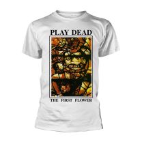 Play Dead T Shirt the First Flower Band Logo Official Mens White Xxl - Xx-Large