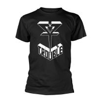 Trouble T Shirt Logo 1 Official Mens Black M - Medium