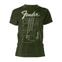 Fender Men's Telecaster T-Shirt Green - Medium