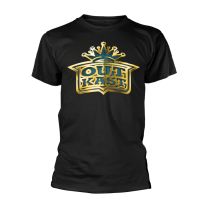 Outkast Gold Logo Men T-Shirt Black S, 100% Cotton, Regular - Small