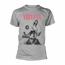 Nirvana T Shirt Bathroom Photo Band Logo Official Mens Grey L - Large