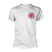 Red Hot Chili Peppers Official Worn Asterisk Men's Logo T-Shirt, White, S