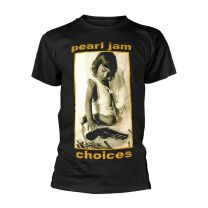 Pearl Jam Men's Choices T-Shirt, Black, Small
