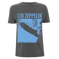 Led Zeppelin Lzi Blue Cover T-Shirt Charcoal Xl - X-Large