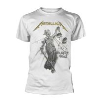 Metallica Justice Men T-Shirt White Xl, 100% Cotton, Regular - X-Large