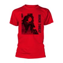 Minor Threat T Shirt Filler Album Cover Band Logo Official Mens Red M - Medium