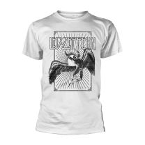 Led Zeppelin Icarus Burst Men T-Shirt White M, 100% Cotton, Regular - Medium
