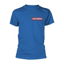 Offspring White Guy Men T-Shirt Blue L, 100% Cotton, Regular - Large