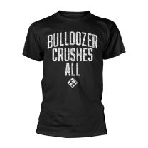 Machine Head Bulldozer Men T-Shirt Mottled Dark Grey S, 50% Cotton, 50% Polyester, Regular