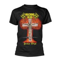 Machine Head Jesus Wept Men T-Shirt Black S, 100% Cotton, Regular