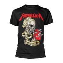 Metallica Heart Explosive Men T-Shirt Black S, 100% Cotton, Regular - Small
