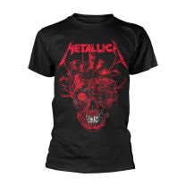 Metallica Heart Skull Men T-Shirt Black M, 100% Cotton, Regular - Medium