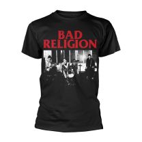 Bad Religion T Shirt Live 1980 Band Logo Official Mens Black Xl - X-Large