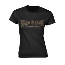 Cradle of Filth T Shirt Nymph Band Logo Official Womens Skinny Fit Black Xl