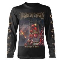 Cradle of Filth T Shirt All Existence Band Logo Official Mens Black Long Sleeve S