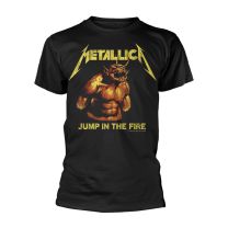 Rock Off Metallica 'jump In the Fire Vintage' (Black) T-Shirt (Small) - Small