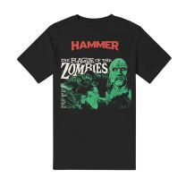 Hammer Horror T Shirt the Plague of the Zombies Official Mens Black S - Small
