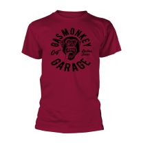 Gas Monkey Garage Monkey Mechanic Men T-Shirt Red M, 100% Cotton, Regular - Medium
