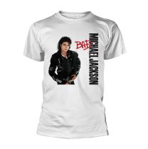 Michael Jackson - Bad White T-Shirt. - Black - Medium - Medium
