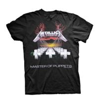 Metallica Men's Master of Puppets Bl_ts: M T-Shirt, Black (Black Black), Medium (Size:medium)