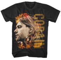 Kurt Cobain Coloured Side View T-Shirt Black Xl - X-Large