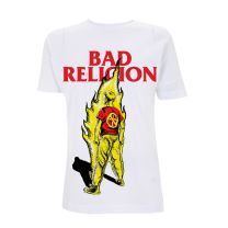 Bad Religion Men's Boy On Fire T-Shirt White - Medium
