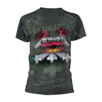 Metallica Master of Puppets - Allover T-Shirt Charcoal M - Medium