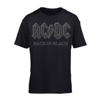 AC/DC Back In Black Mens T-Shirt - Large
