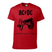 AC/DC For Those About To Rock Red Mens T-Shirt - Medium