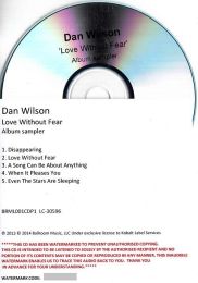 Love Without Fear Sampler 2014 UK 5-Trk Promo Test CD Semisonic   Pr