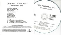 Willy and the Poor Boys 40th UK 1trk Promo Test CD