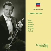 Clarinet Recital: Weber, Schmitt, Debussy Etc