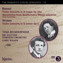 Busoni & Strauss: Romantic Violin Concertos [tanja Becker-Bender, Garry Walker]