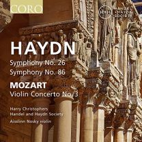 Joseph Haydn: Symphony No. 26, Symphony No. 86, Wolfgang Amadeus Mozart: Violin Concerto No. 3