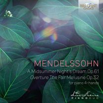Mendelssohn - A Midsummer Night's Dream Op.61 Overture the Fair Melusine Op.32 For Piano 4 Hands