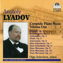 Lyadov: Piano Music Vol 1