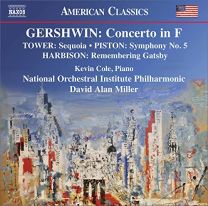 George Gershwin: Concerto In F, Joan Tower: Sequoia, Walter Piston: Symphony No. 5, John Harbison: Remembering Gatsby