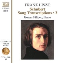 Franz Liszt: Schubert Song Transcriptions, Vol. 3 (Complete Piano Music, Vol. 60)