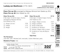 Beethoven: Piano Trios Op. 38 & Op. 81b